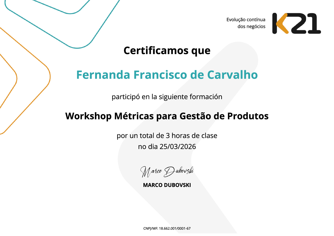 Certificado K21